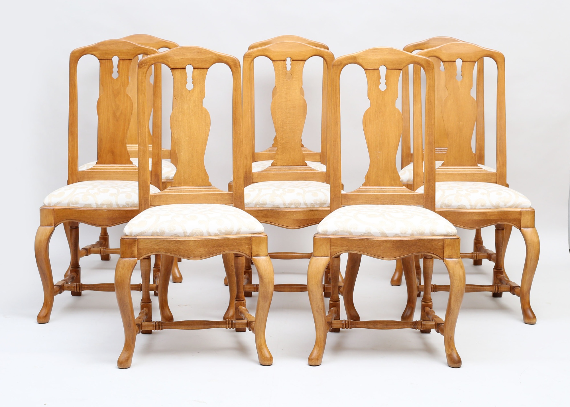 Stolar 8 stycken senbarockstil