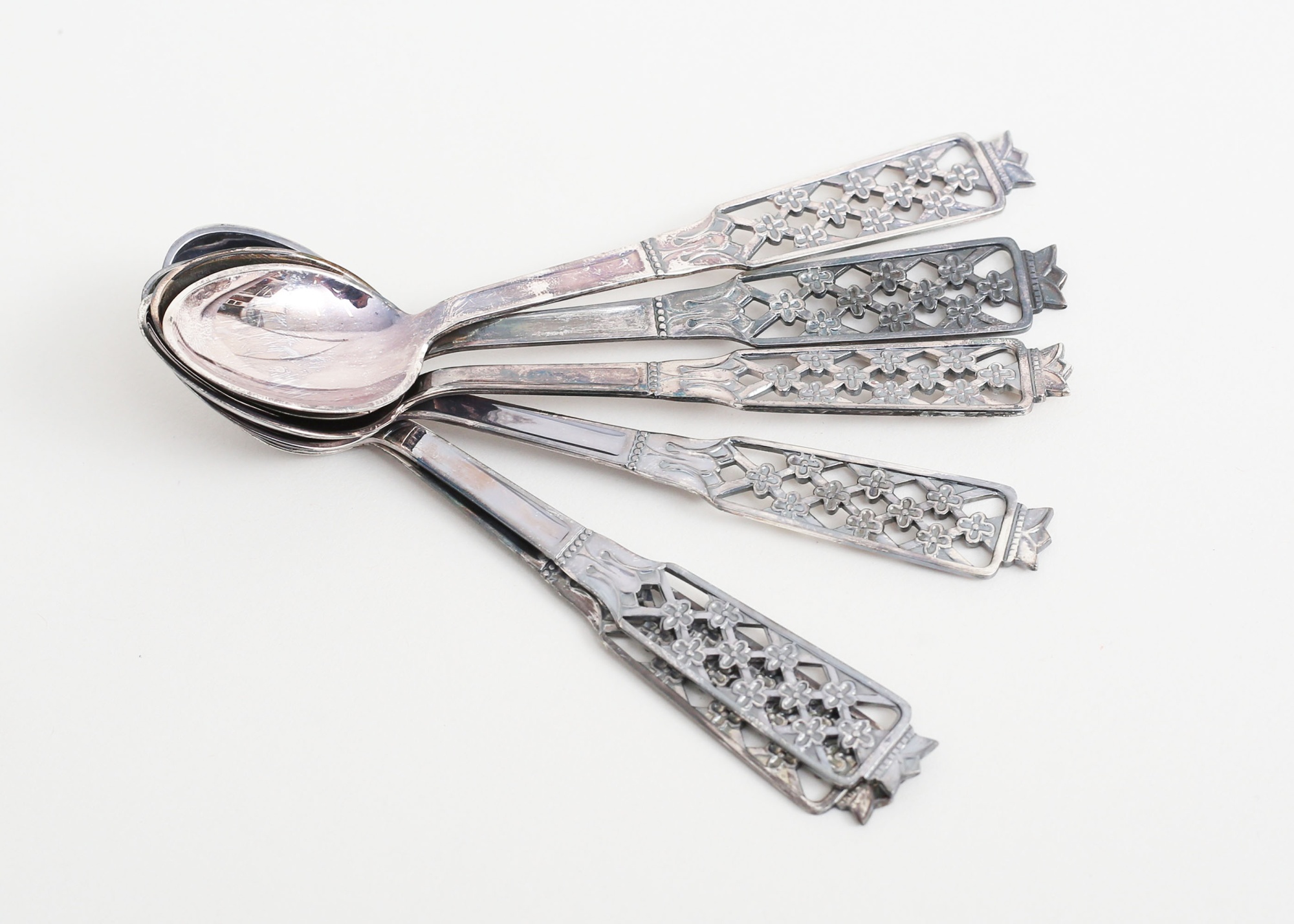 Kaffeskedar 6 stycken silver