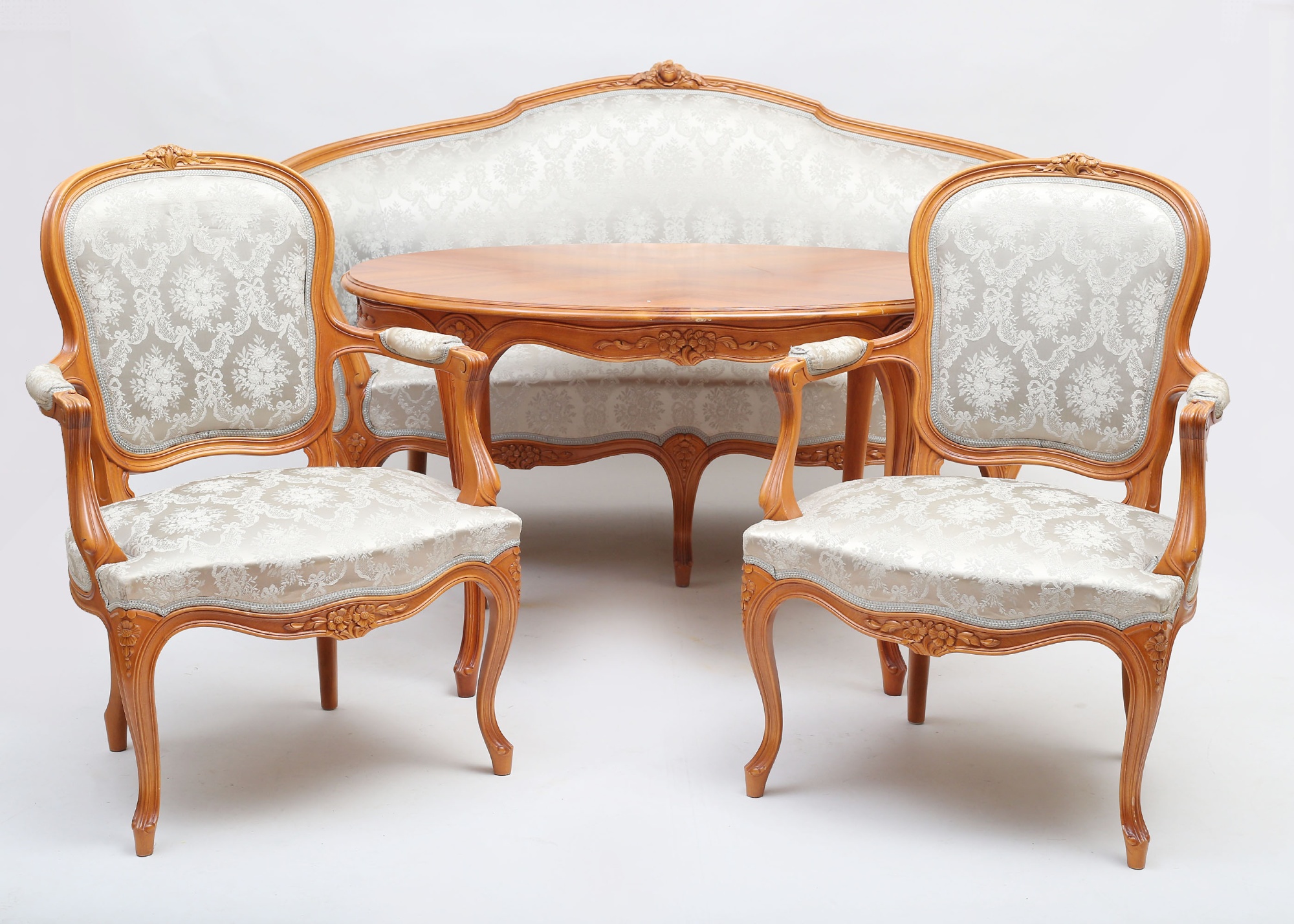 Salongsgrupp 4 delar Louis XVI-stil
