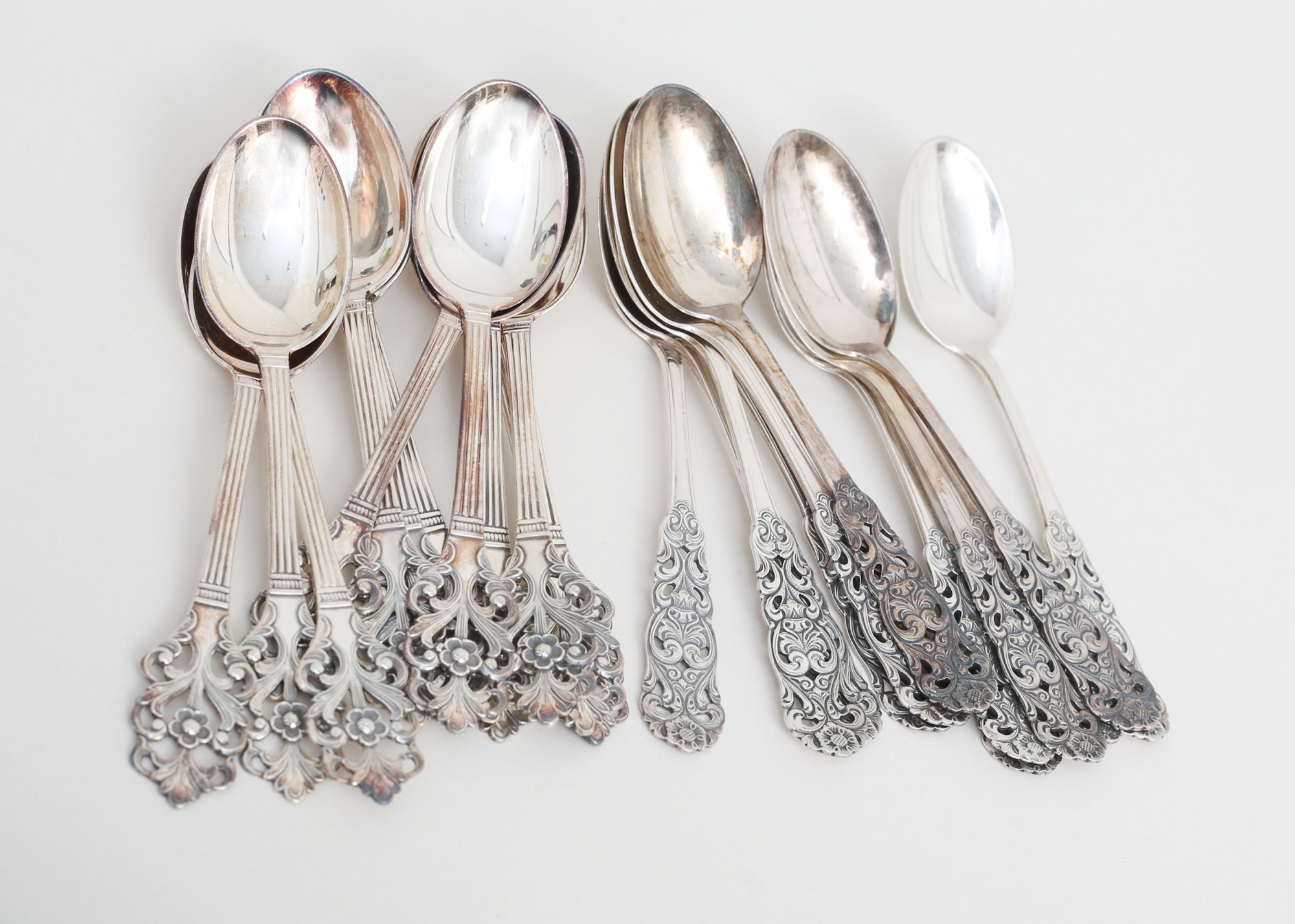 Kaffeskedar 12+12 silver