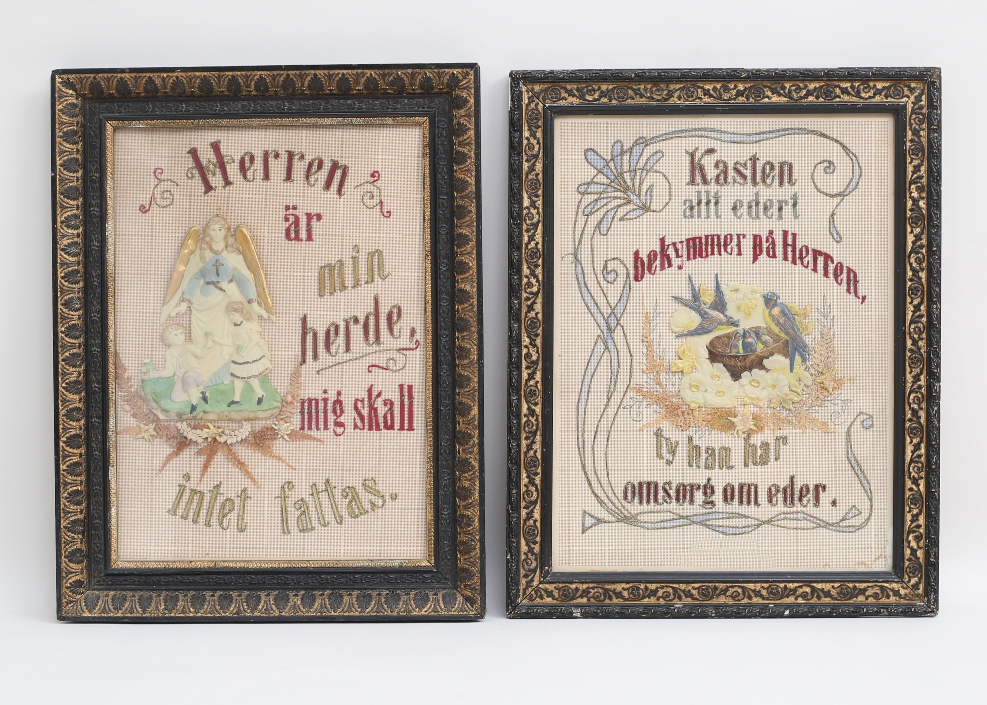 Tavlor 2 stycken sent 1800-tal/c.1900