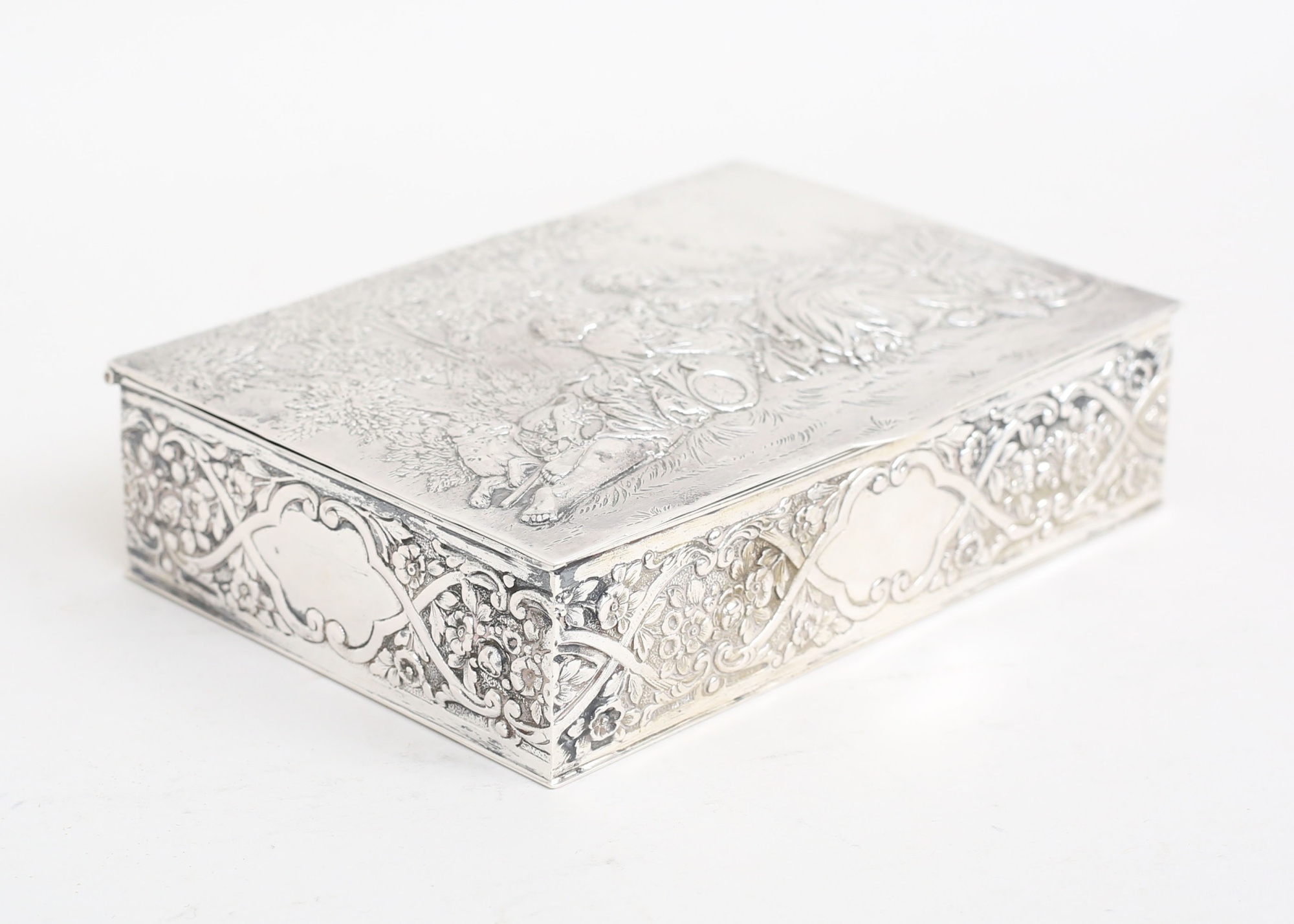 Skrin barockstil silver